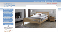 Desktop Screenshot of bedframesuk.co.uk